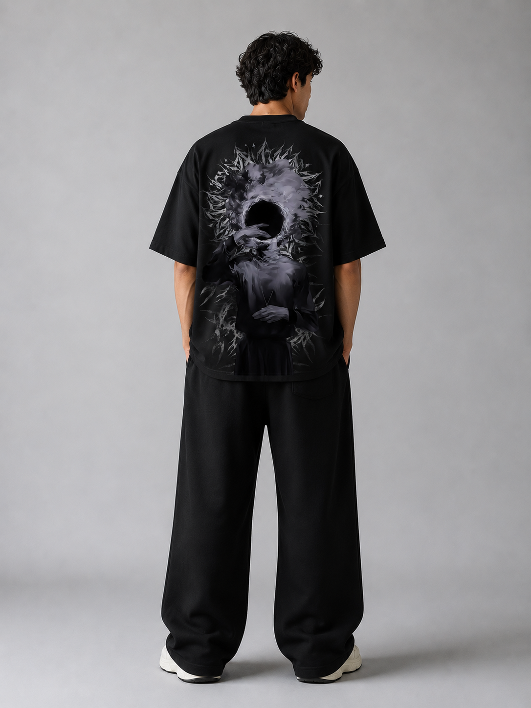 WizGods Void Figure Oversized Tee – Black