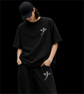 WG Oversized Streetwear Set – Black (Tee + Sweatpants)