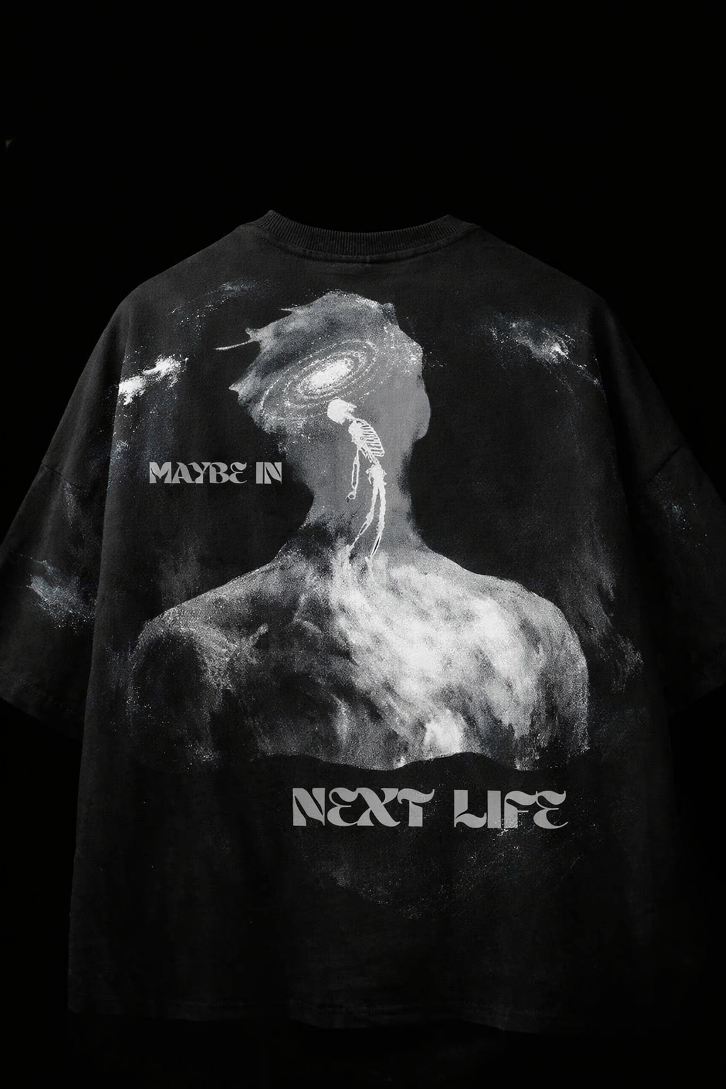 Maybe In Next Life Oversized Graphic Tee – Black Streetwear T-Shirt
